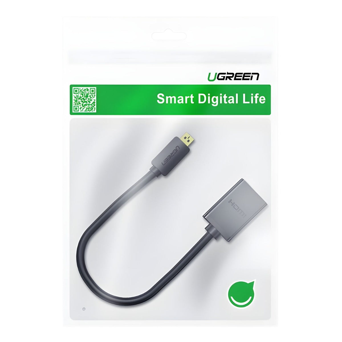 UGREEN 20134 Micro HDMI Male to HDMI Female Adapter - Black - Black