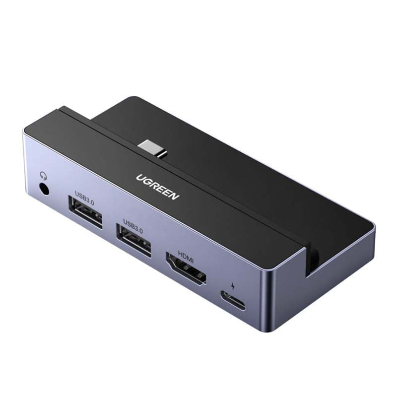 UGREEN 5 In 1 Multifunction Hub With USB Type C Connector - Grey - Grey