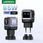 UGreen 65W Nexode RG 3 Port USB-C GaN Fast Charger - Grey - Grey