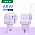 UGreen 65W Nexode RG 3 Port USB-C GaN Fast Charger - Purple - Purple
