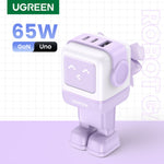 UGreen 65W Nexode RG 3 Port USB-C GaN Fast Charger - Purple - Purple