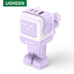 UGreen 65W Nexode RG 3 Port USB-C GaN Fast Charger - Purple - Purple