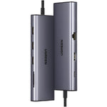 UGREEN 9-in-1 Type C Hub | HDMI | VGA | LAN | SD/TF | 100W PD | USB3.0 - Silver