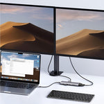 UGREEN 9-in-1 Type C Hub | HDMI | VGA | LAN | SD/TF | 100W PD | USB3.0 - Silver