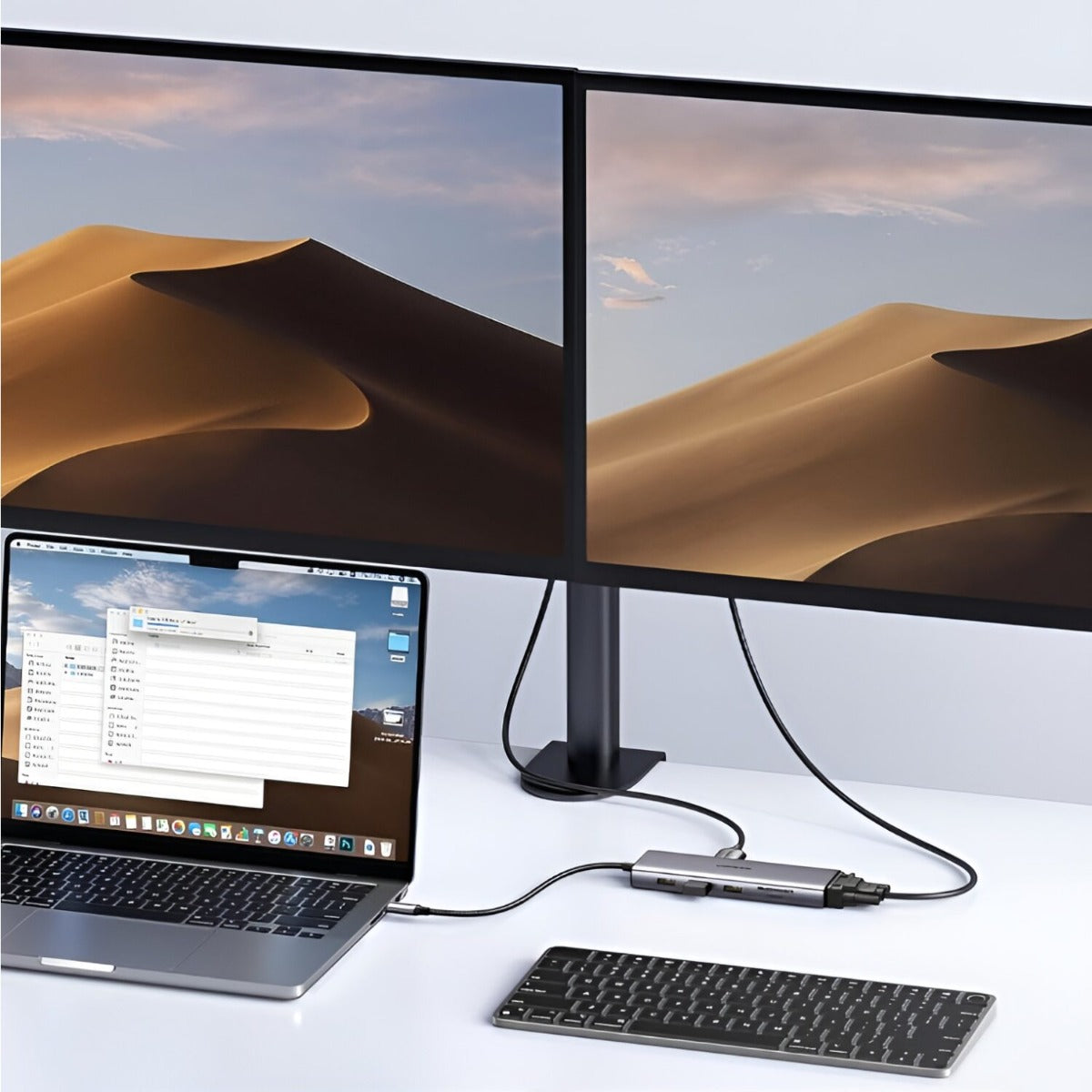 UGREEN 9-in-1 Type C Hub | HDMI | VGA | LAN | SD/TF | 100W PD | USB3.0 - Silver