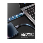 UGREEN Apple Lightning To Type C Braided Cable 1M - Black - Black