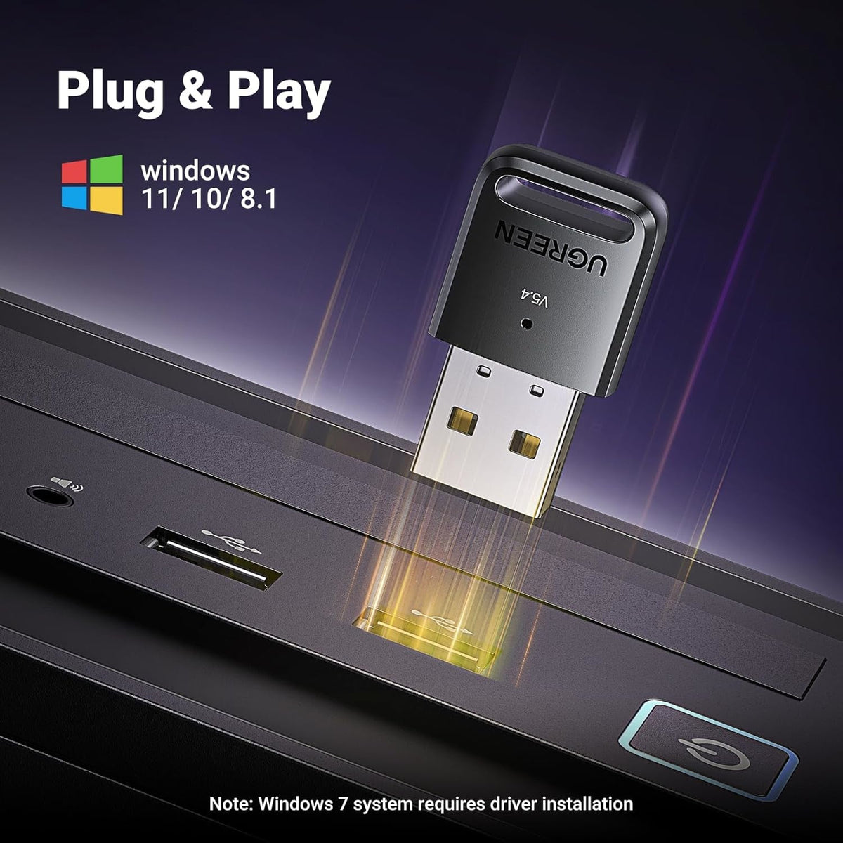 UGREEN Bluetooth 5.4 USB Adapter - Black