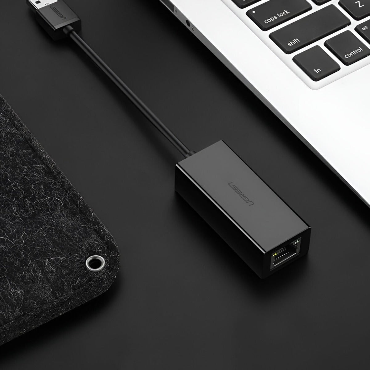 UGREEN CM111 USB3.0 to RJ5 Gigabit Ethernet Adapter - Black - Black