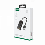 UGREEN CR110 Ethernet Adapter | USB 2.0 to RJ45 - Black - Black