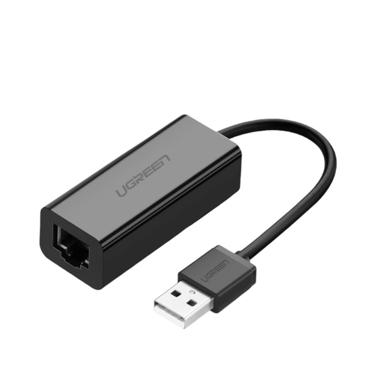 UGREEN CR110 Ethernet Adapter | USB 2.0 to RJ45 - Black - Black