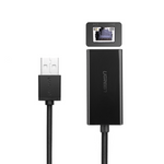 UGREEN CR110 Ethernet Adapter | USB 2.0 to RJ45 - Black - Black