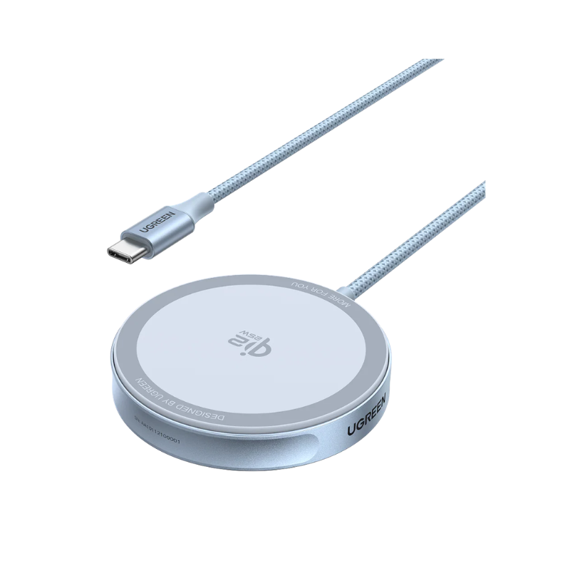 UGREEN Magnetic Wireless Charger 25W – Silver - Silver