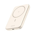 UGreen Magnetic Wireless Power Bank 5000mAh - White - White