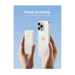 UGreen Magnetic Wireless Power Bank 5000mAh - White - White