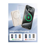 UGreen Magnetic Wireless Power Bank 5000mAh - White - White
