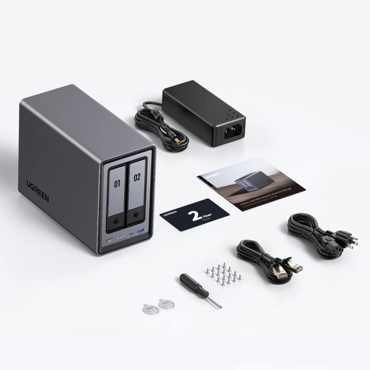 UGREEN NASync DXP2800 2 Bay NAS Storage System - Grey
