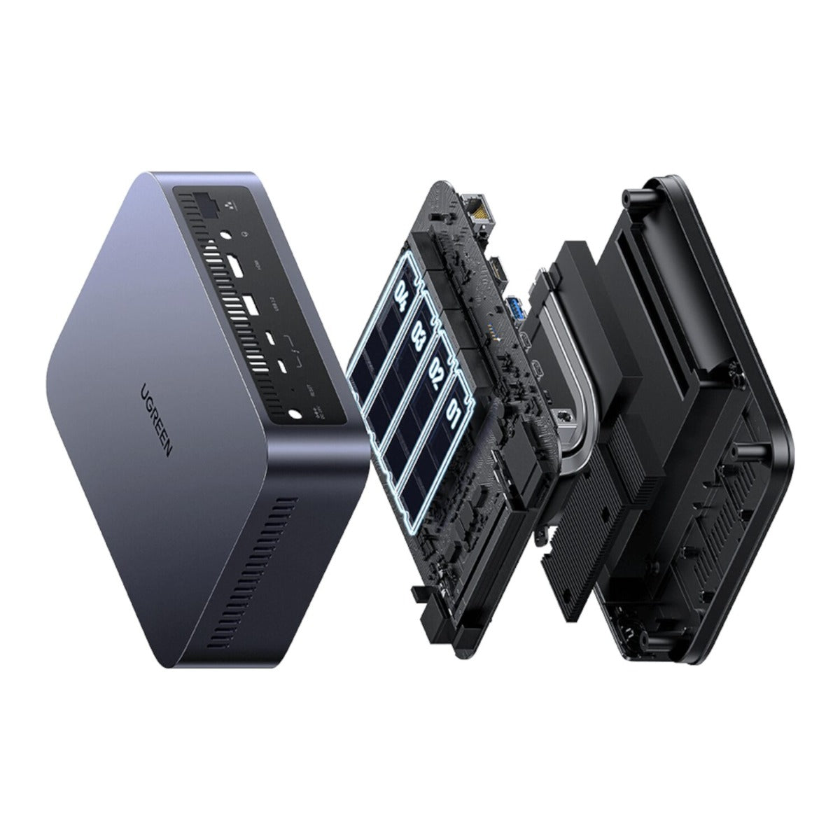 UGREEN NASync DXP480T Plus 4-Bay NAS Storage System - Grey