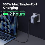 UGREEN Nexode 4 Port PD/USB Wall Charger 100W - Grey/Black - Grey/Black