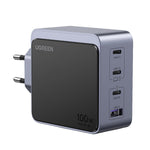 UGREEN Nexode 4 Port PD/USB Wall Charger 100W - Grey/Black - Grey/Black