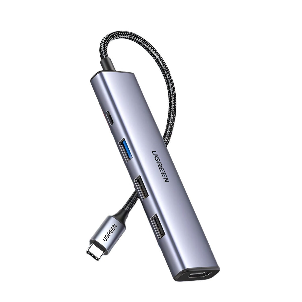 UGREEN Revodok 5-in-1 Type C Hub | 4K HDMI | Type-C | USB3.0 | USB2.0 - Silver - Silver