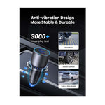 UGreen Trio PD Car Charger 75W - Space Grey - Space Grey