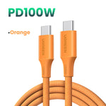 UGREEN Type-C To Type-C Braided Cable 100W 1 Metre - Orange