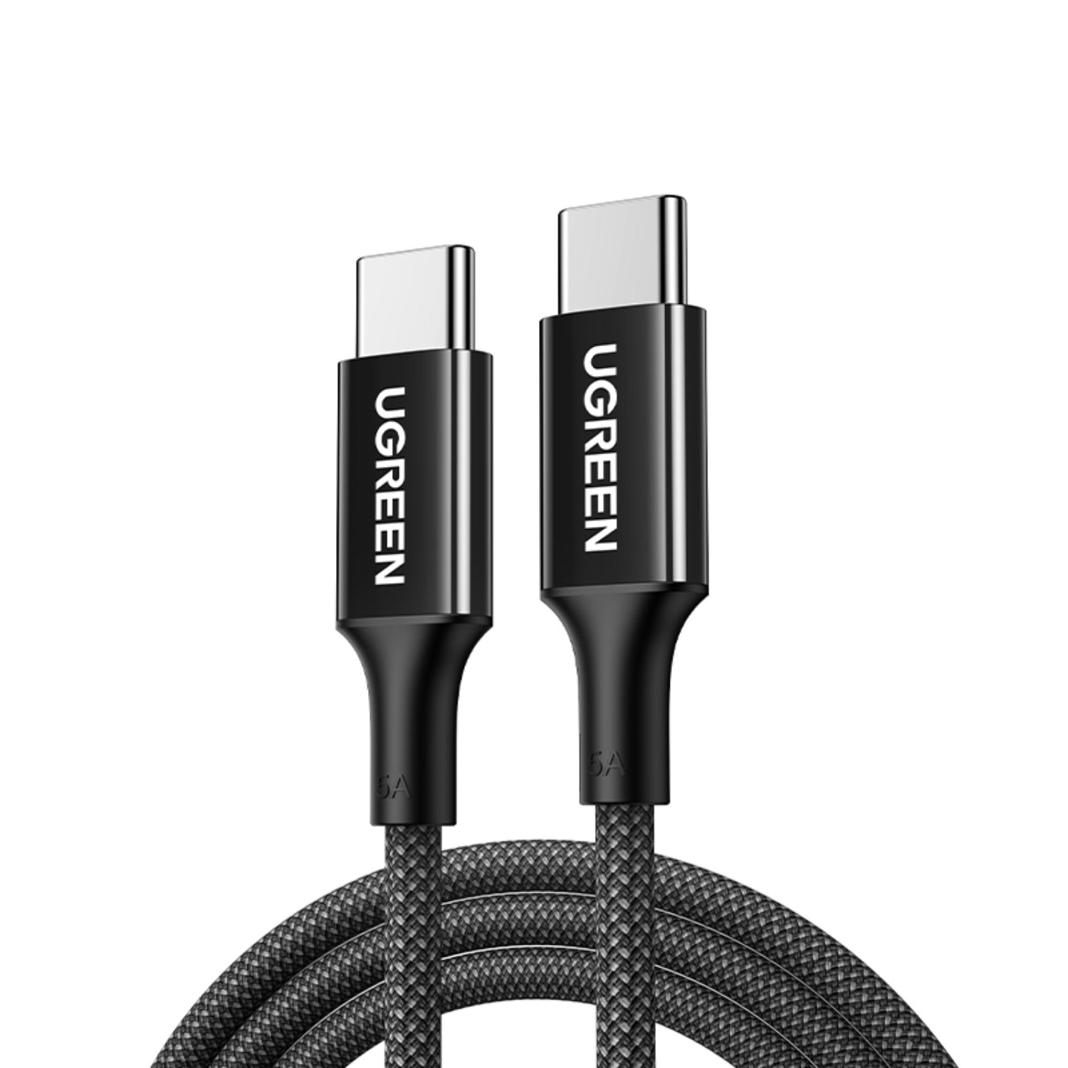 UGREEN Type-C To Type-C Braided Cable 100W 2 Metre - Black - Black