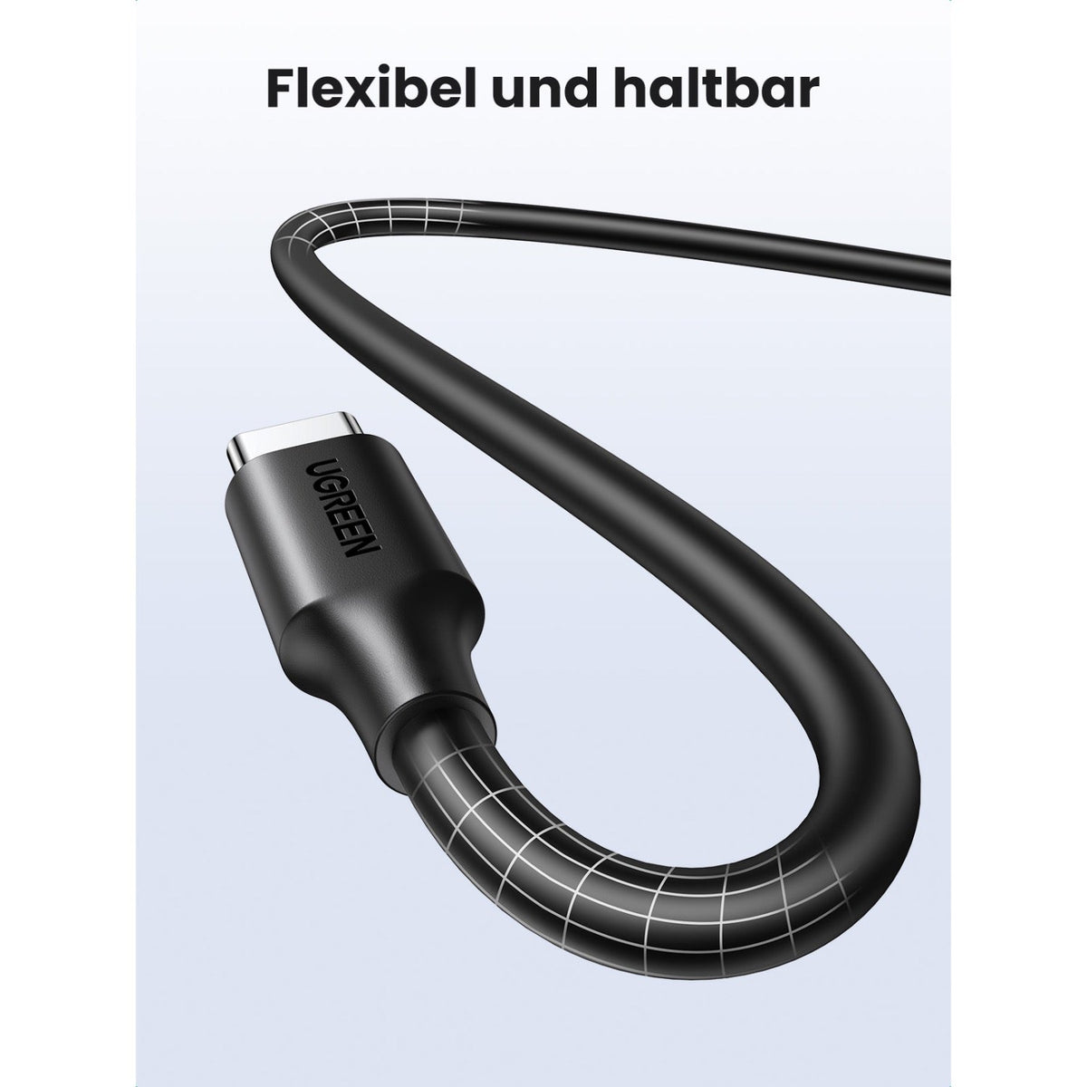UGREEN Type-C To Type-C Cable - 1 Meter (OPP BAG) - Black