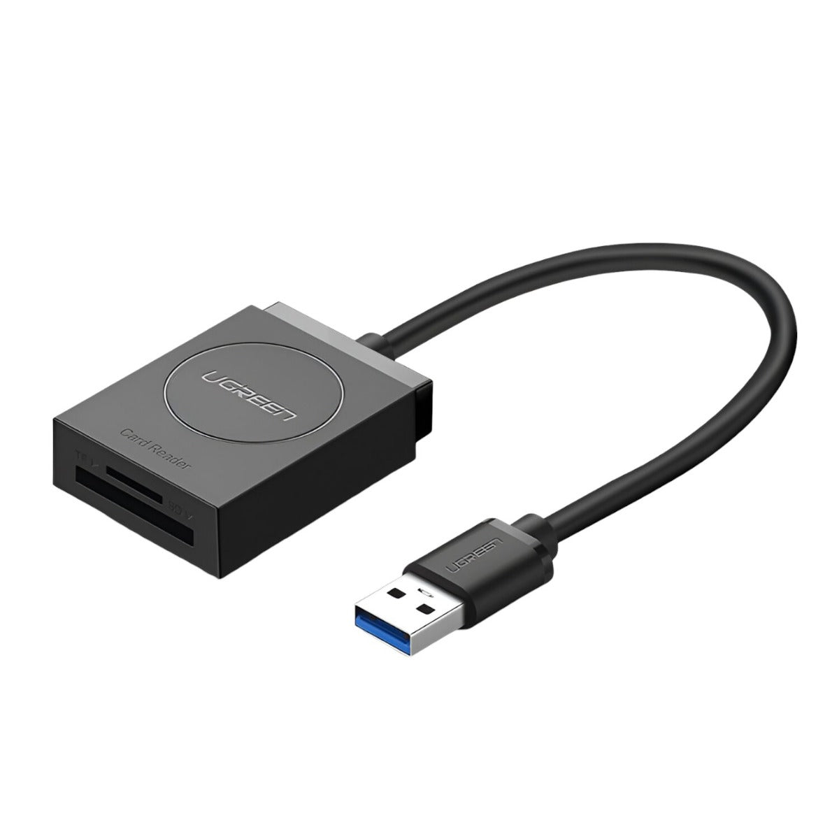UGREEN USB 3.0 Dual Slot Card Reader For SD/TF Cards 5Gbps Data Transfer - Black