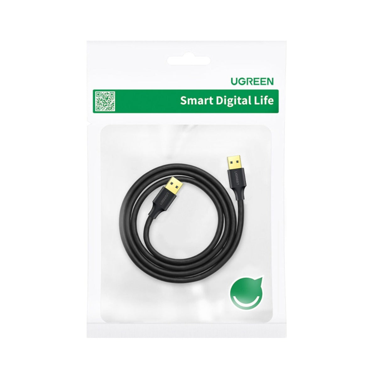 UGREEN USB 3.0 Male To Male Cable - 2M - Black
