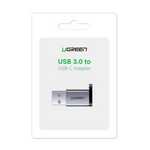 UGREEN USB 3.0 Male To Type C 3.1 Female Adapter - Silver