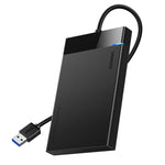 UGREEN USB 3.0 To 2.5’’ Sata Hard Drive Enclosure (Non-Detachable Cable) - Black