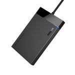 UGREEN USB 3.0 To 2.5’’ Sata Hard Drive Enclosure (Non-Detachable Cable) - Black