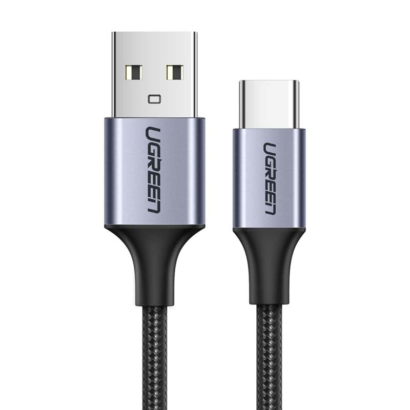 UGREEN USB To Type C Braided Cable 2M - Black - Black