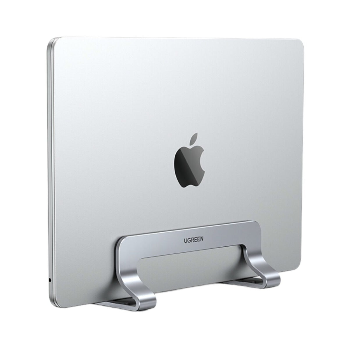 UGREEN Vertical Aluminium Laptop Stand With Extensible Slot - Silver