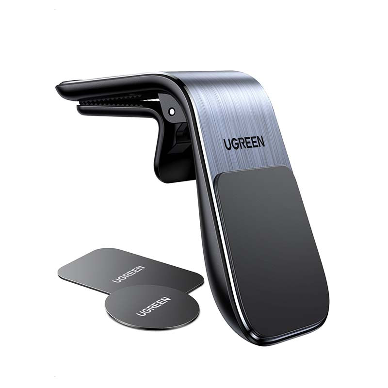 UGreen Waterfall Magnetic Phone Car Holder - Black / Silver - Silver/Black