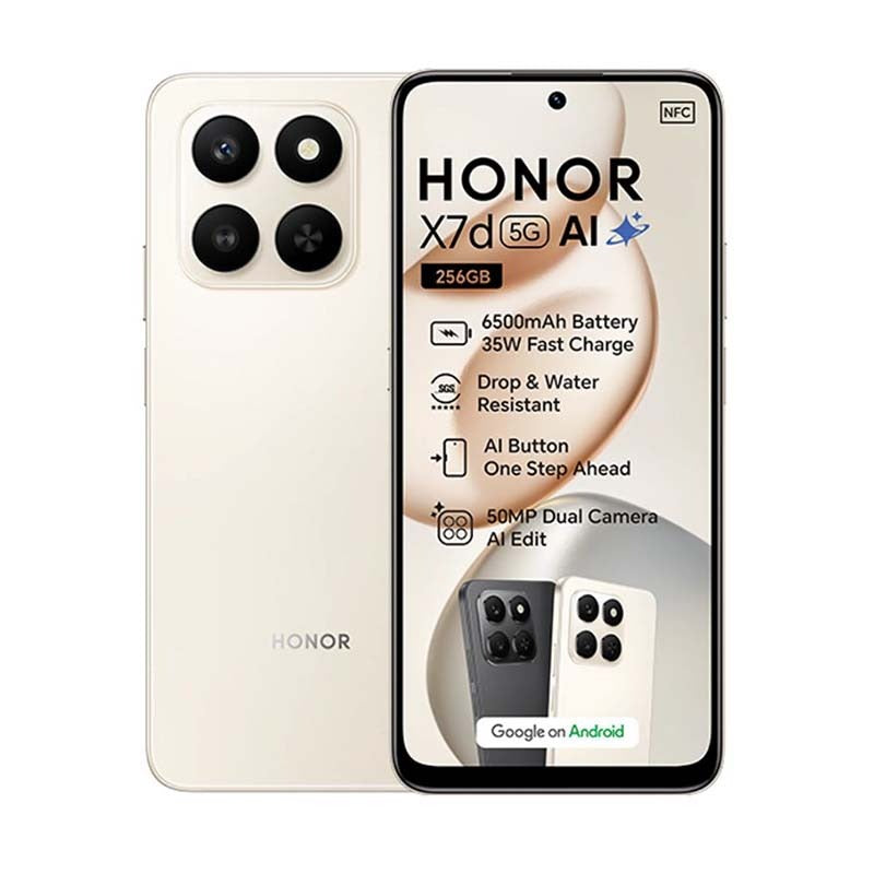 Unboxed Honor X7d 5G Dual Sim 256GB - Gold - Gold