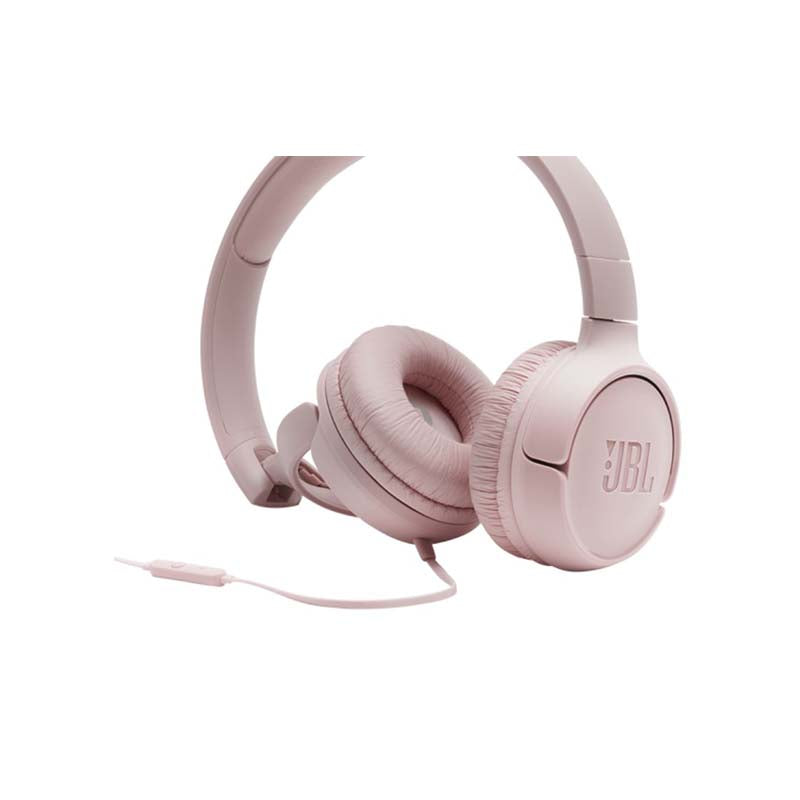 Unboxed JBL Tune 500 Wired On Ear Headphones With Mic - Pink - Pink
