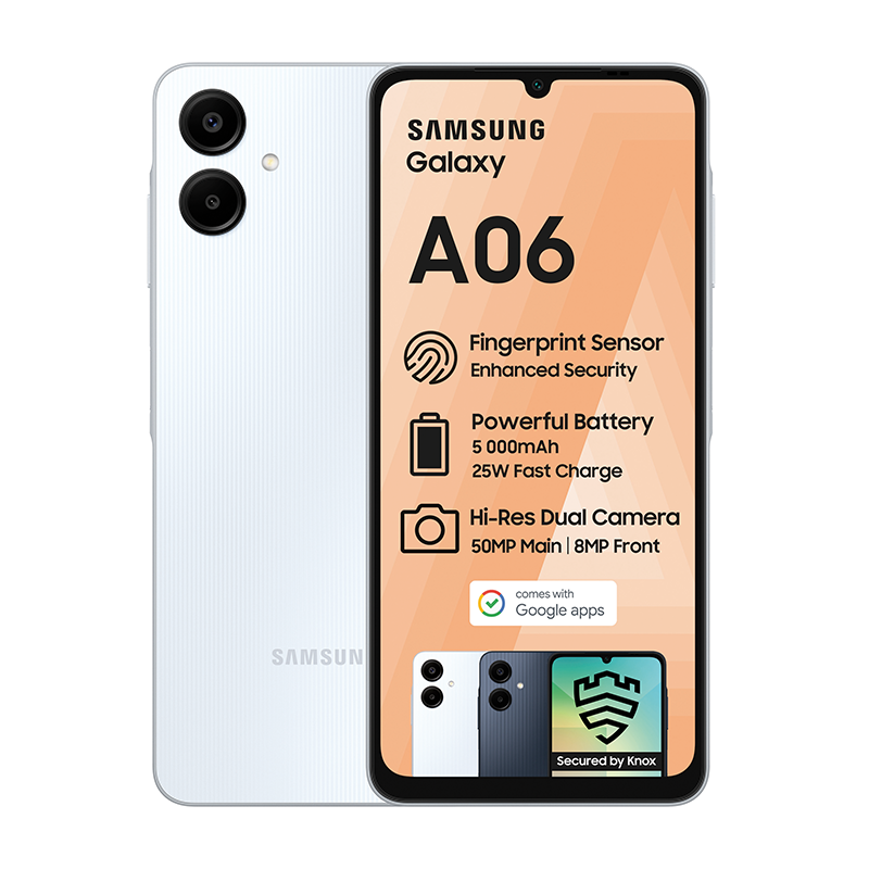 UNBOXED Samsung Galaxy A06 4G Dual Sim 64GB - Blue - Blue