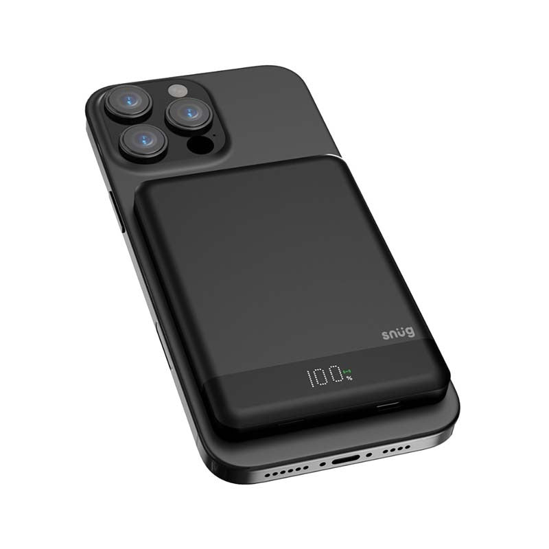UNBOXED Snug 5000mAh Magnetic Powerbank - Black