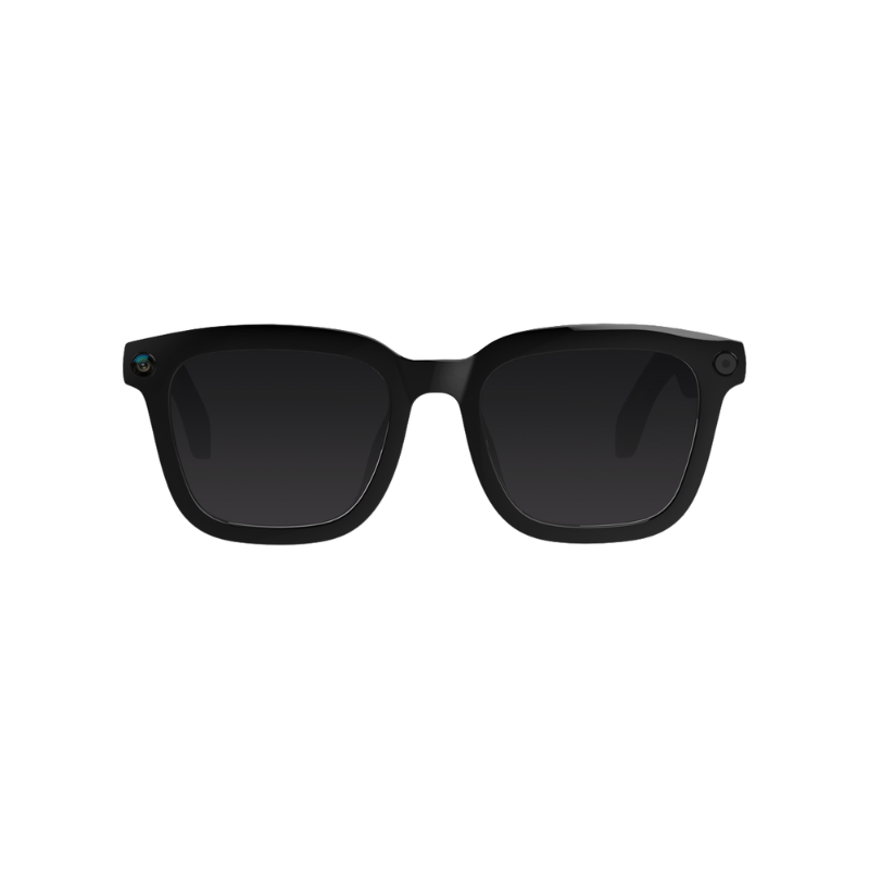 COLMI V03 Smart Audio Glasses Wireless Sunglasses with AI Voice Assistant for iPhone & Android - Square-framed sunglasses