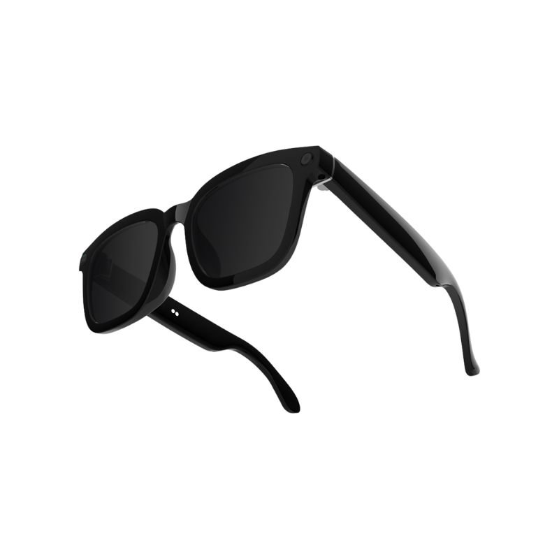 COLMI V03 Smart Audio Glasses Wireless Sunglasses with AI Voice Assistant for iPhone & Android - Square-framed sunglasses