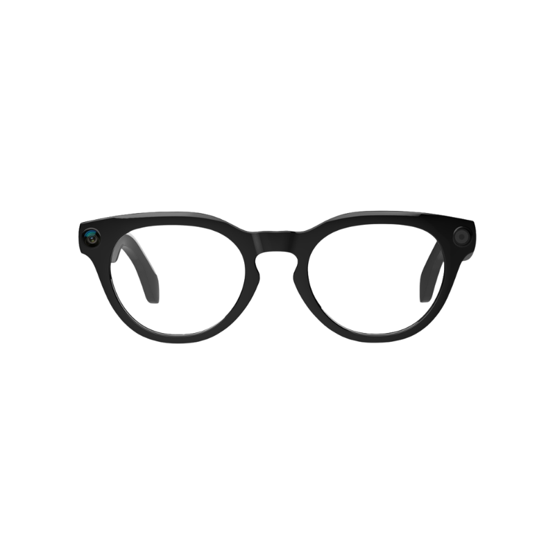 COLMI V03 Smart Audio Glasses Wireless Sunglasses with AI Voice Assistant for iPhone & Android - Round frame transparent