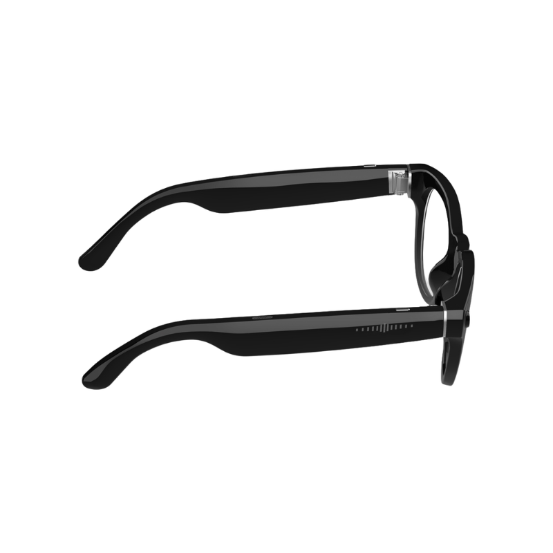 COLMI V03 Smart Audio Glasses Wireless Sunglasses with AI Voice Assistant for iPhone & Android - Square-frame Transparent