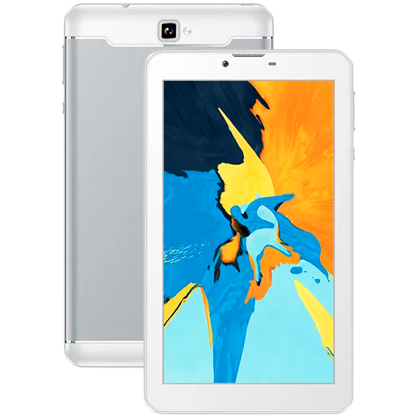 VGKE 7’’ 3G Tablet Quad Core Mediatek CPU 1GB RAM 16GB Storage Android 10 - Silver - Silver