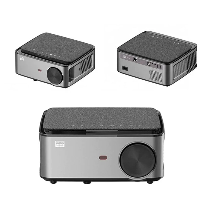 VGKE T28 Projector With 5 Inch LCD Screen 1920 x 1080P Resolution 4500 Lumens - Grey
