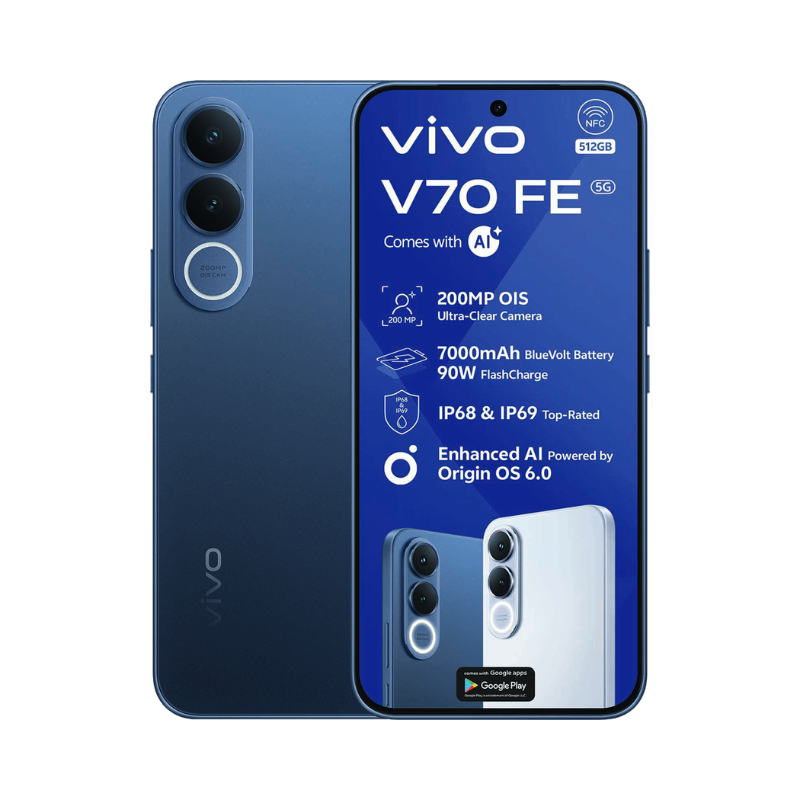Vivo V70 FE 5G Dual Sim 512GB - Blue - Blue