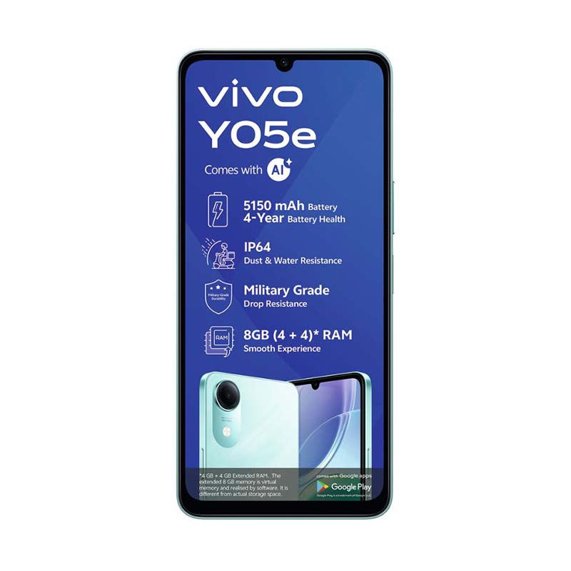 Vivo Y05e 4G Dual Sim 64GB - Green - Green