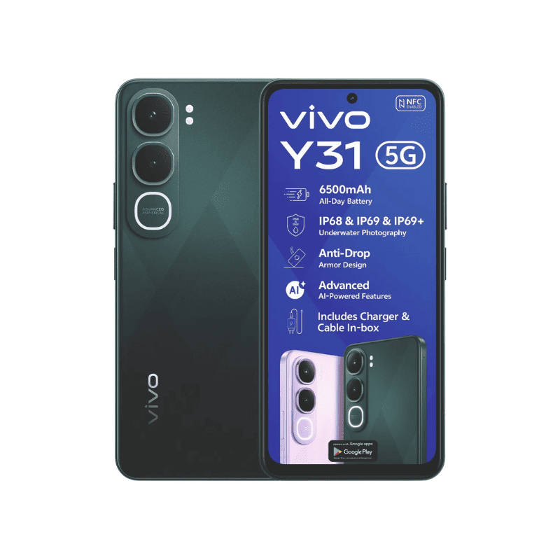 Vivo Y31 5GB Dual Sim 256GB - Green - Green