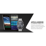 Volkano Active Tech Serene Series Watch with Heart Rate Monitor - Silver - Silver - Wearables